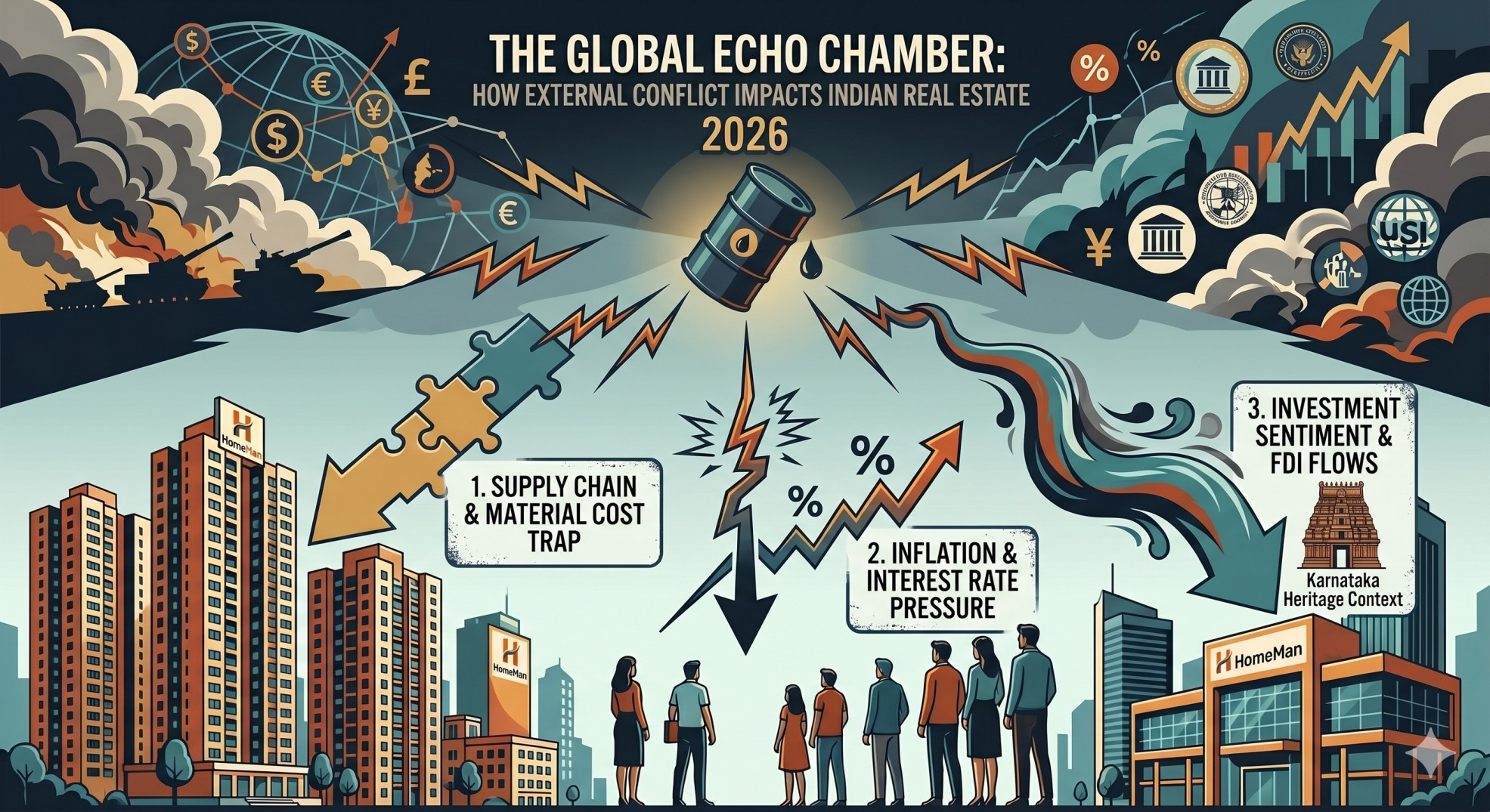 Navigating Uncertainty: How Global Turmoil Impacts Indian Real Estate and the PropTech Solutions Driving Recovery